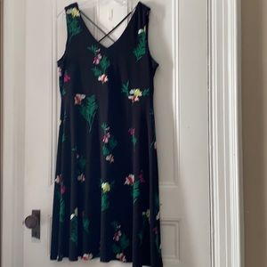 Vince Camuto Black Floral Dress